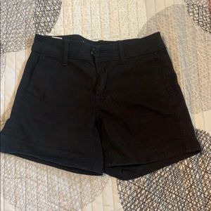 black shorts